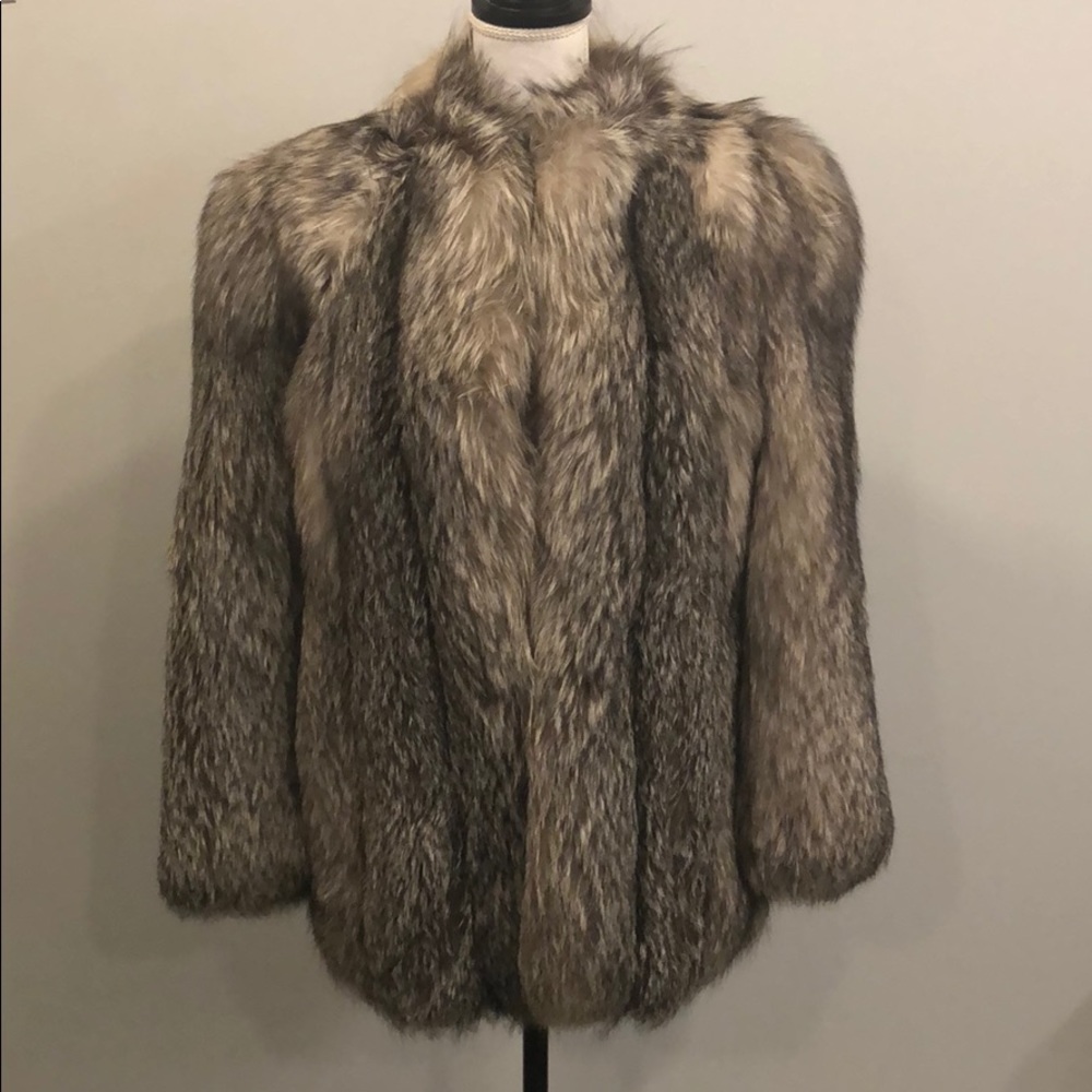 Silver Fox Fur Jacket
